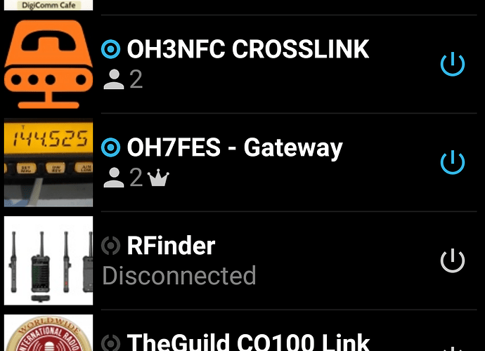 Examples of online Zello gateways on android phone screen.png