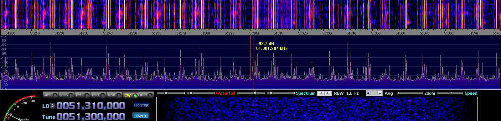 2014-07-04 51.300 MHz +- 100 kHz - Strong Es - 4-el dipole array with ends to St P - (c) OH7HJ.JPG