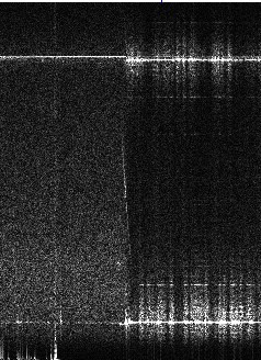 mf20160712154010_20160712154243_crop - Meteor head echo dopplers - Rx at Vesanto - Moscow and St Petersburg TV - Freq resolution abt 10 Hz per pixel - Time 10 px per s - OH2AYP.jpg