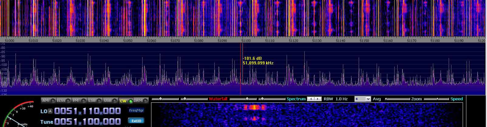 2014-07-04 51.100 MHz +- 100 kHz - Strong Es - 4-el dipole array with ends to St P - (c) OH7HJ.JPG