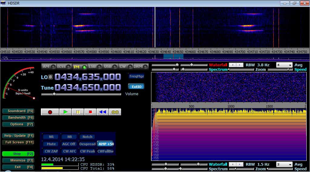 2014-04-12 - 434.650 MHz häiriöt vertikaaliantennilla autosta paloaseman pihalla (c) OH7HJ.jpg