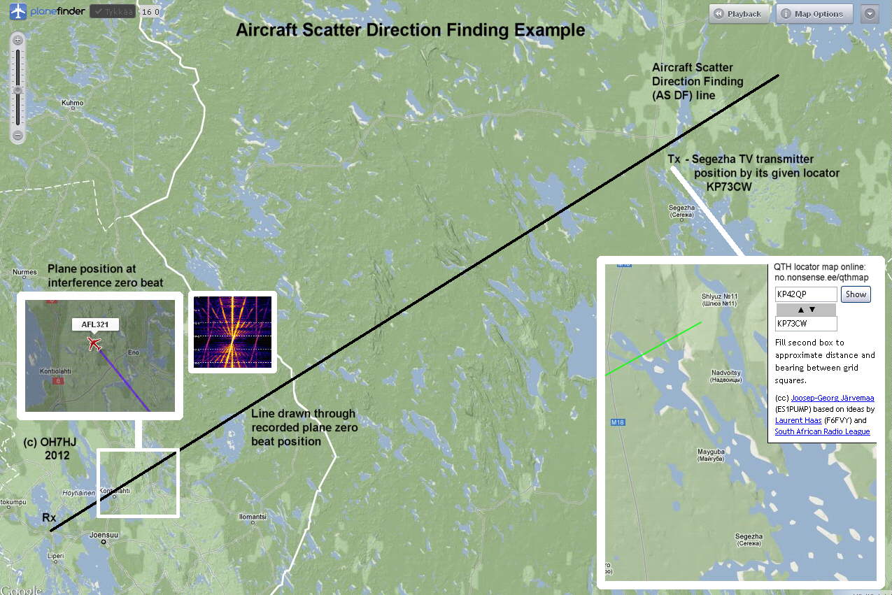 2012-02-08 49.757.844-1 Flight AFL321 Segezha Nadvoitsy TV Tx Aircraft Scatter Direction Finding Example (c) OH7HJ.JPG