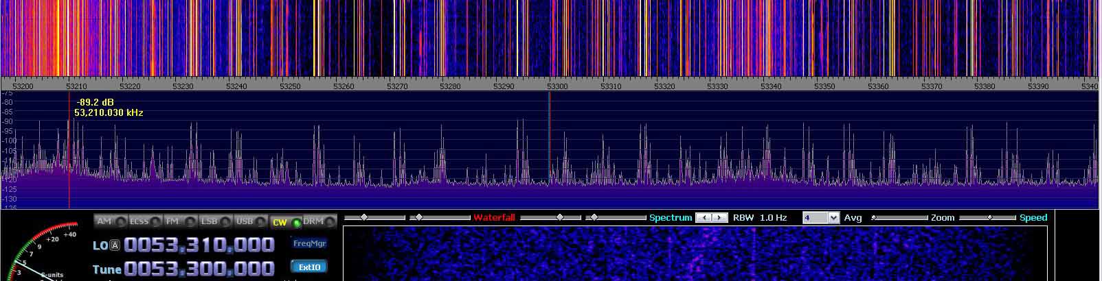 2014-07-04 53.300 MHz +- 100 kHz - Strong Es - 4-el dipole array with ends to St P - (c) OH7HJ.JPG
