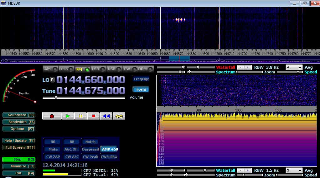 2014-04-12 - 144.675 MHz häiriöt vertikaaliantennilla autosta paloaseman pihalla (c) OH7HJ.jpg