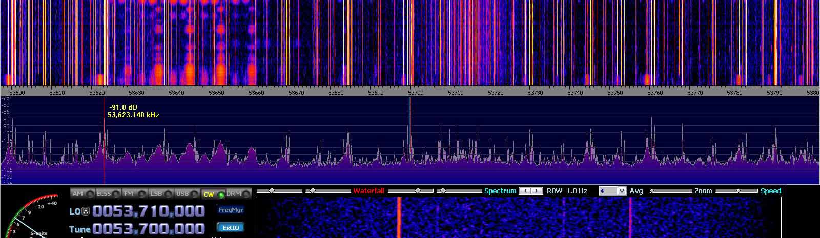2014-07-04 53.700 MHz +- 100 kHz - Strong Es - 4-el dipole array with ends to St P - (c) OH7HJ.JPG