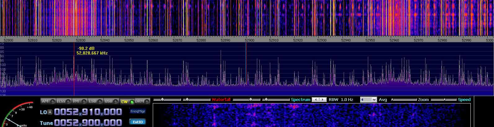 2014-07-04 52.900 MHz +- 100 kHz - Strong Es - 4-el dipole array with ends to St P - (c) OH7HJ.JPG