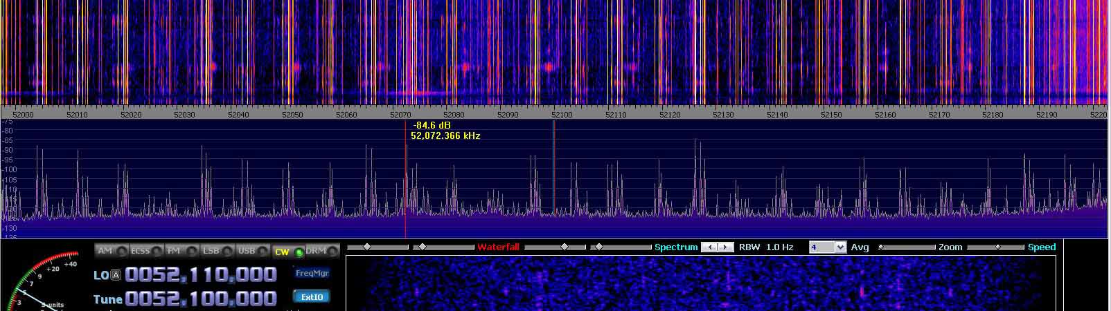2014-07-04 52.100 MHz +- 100 kHz - Strong Es - 4-el dipole array with ends to St P - (c) OH7HJ.JPG