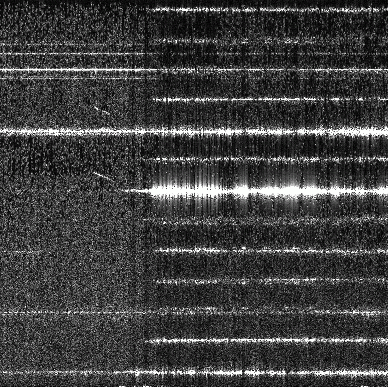 fast20180227060254_20180227060431_crop - MS doppler above two TV freqs - MS head echo dopplers from online live OH7HJ radar stream captured by OH2AUP.gif