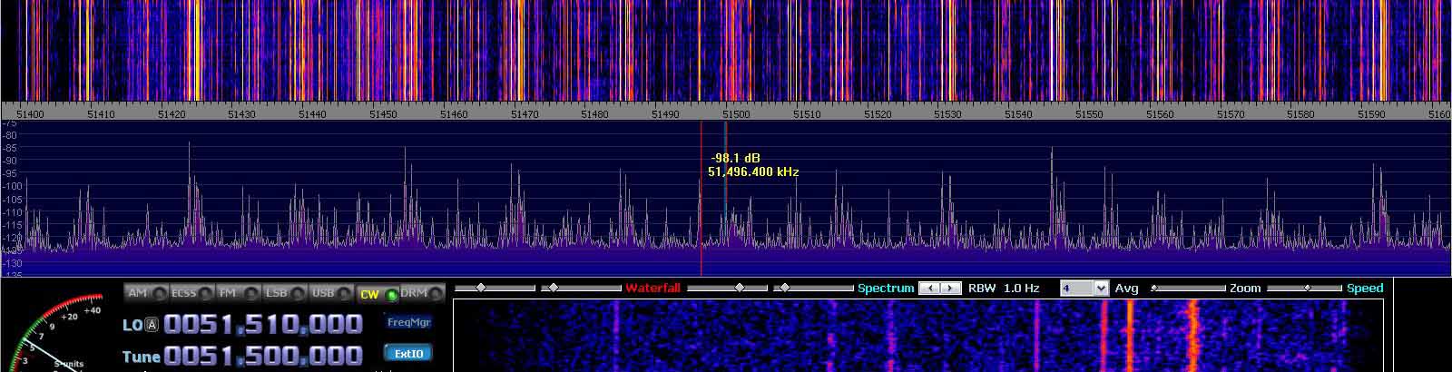 2014-07-04 51.500 MHz +- 100 kHz - Strong Es - 4-el dipole array with ends to St P - (c) OH7HJ.JPG