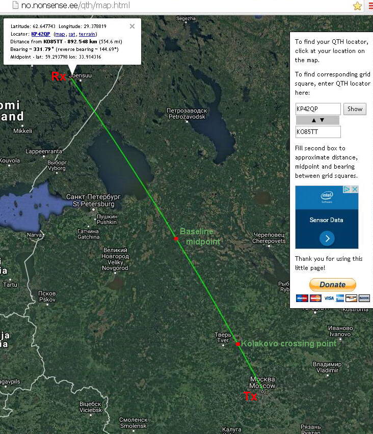 Moscow TV Rx-Tx baseline length 892 km 145 degr KO85TT Tx  from KP42QP Rx - Kolakovo forward scatter crossing point (c) OH7HJ.JPG