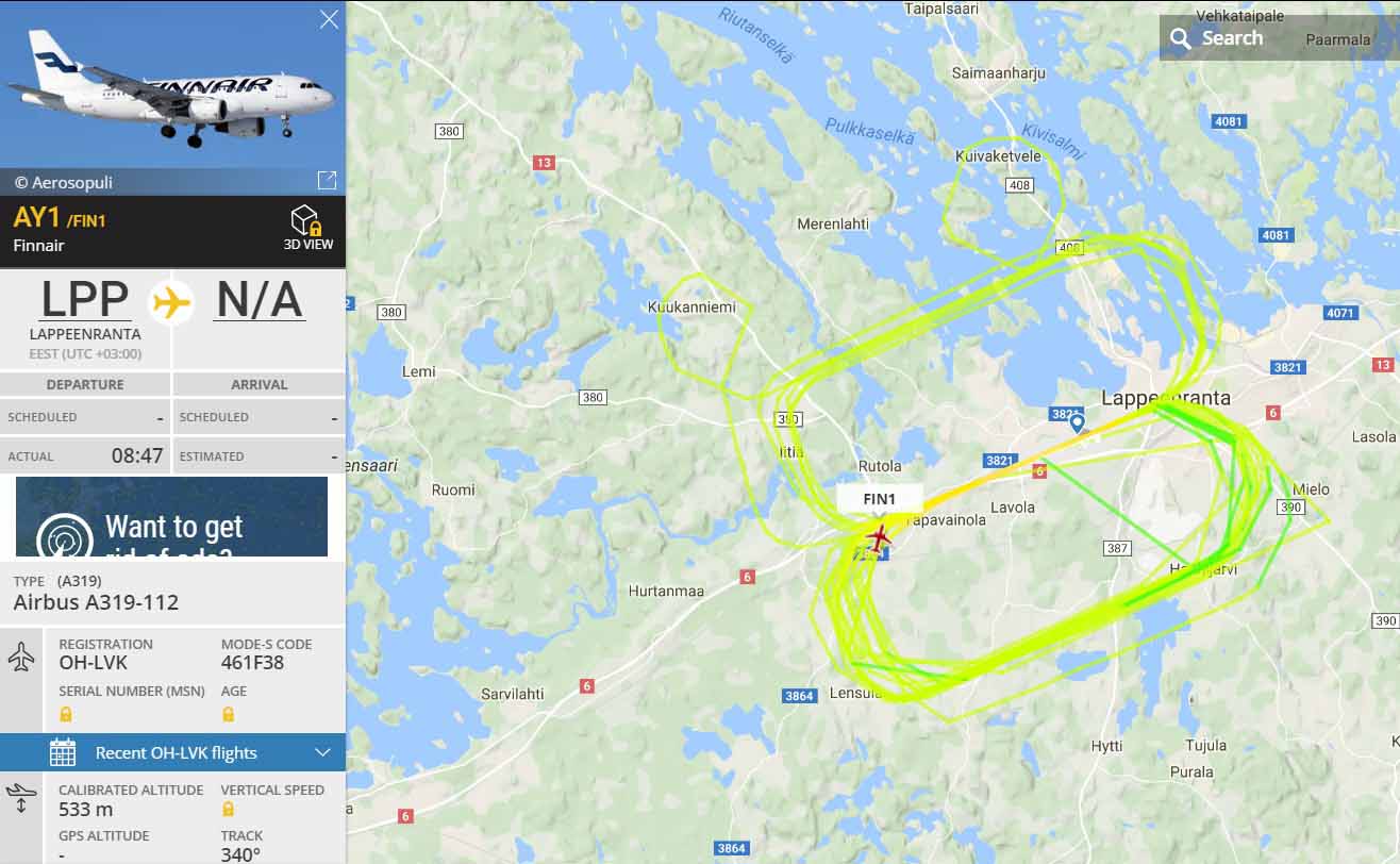 2018-04-17-1208 FT - FR24 playback on map - Circling plane - Finnair training (c) OH7HJ.jpg